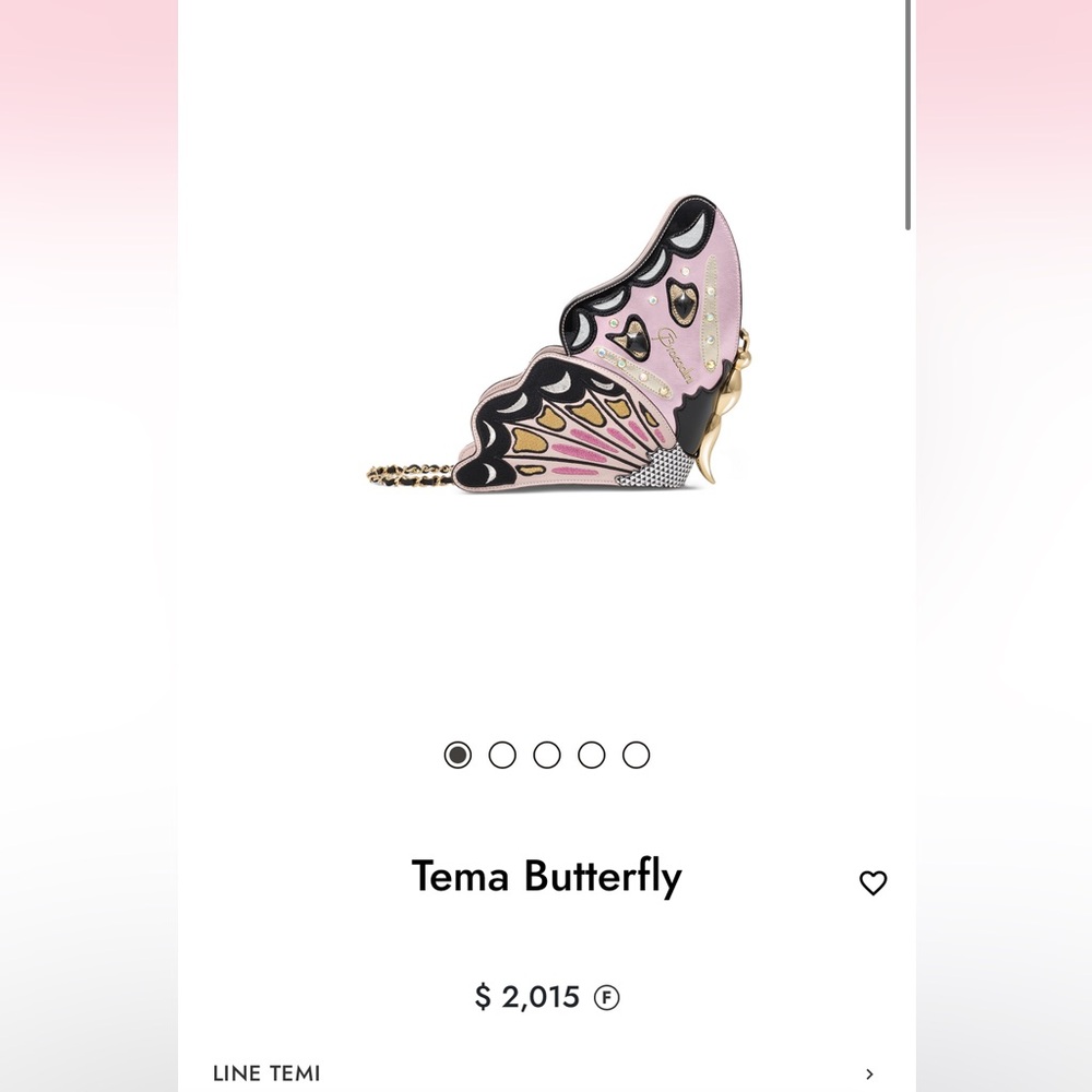 Braccialini Butterfly Purse
